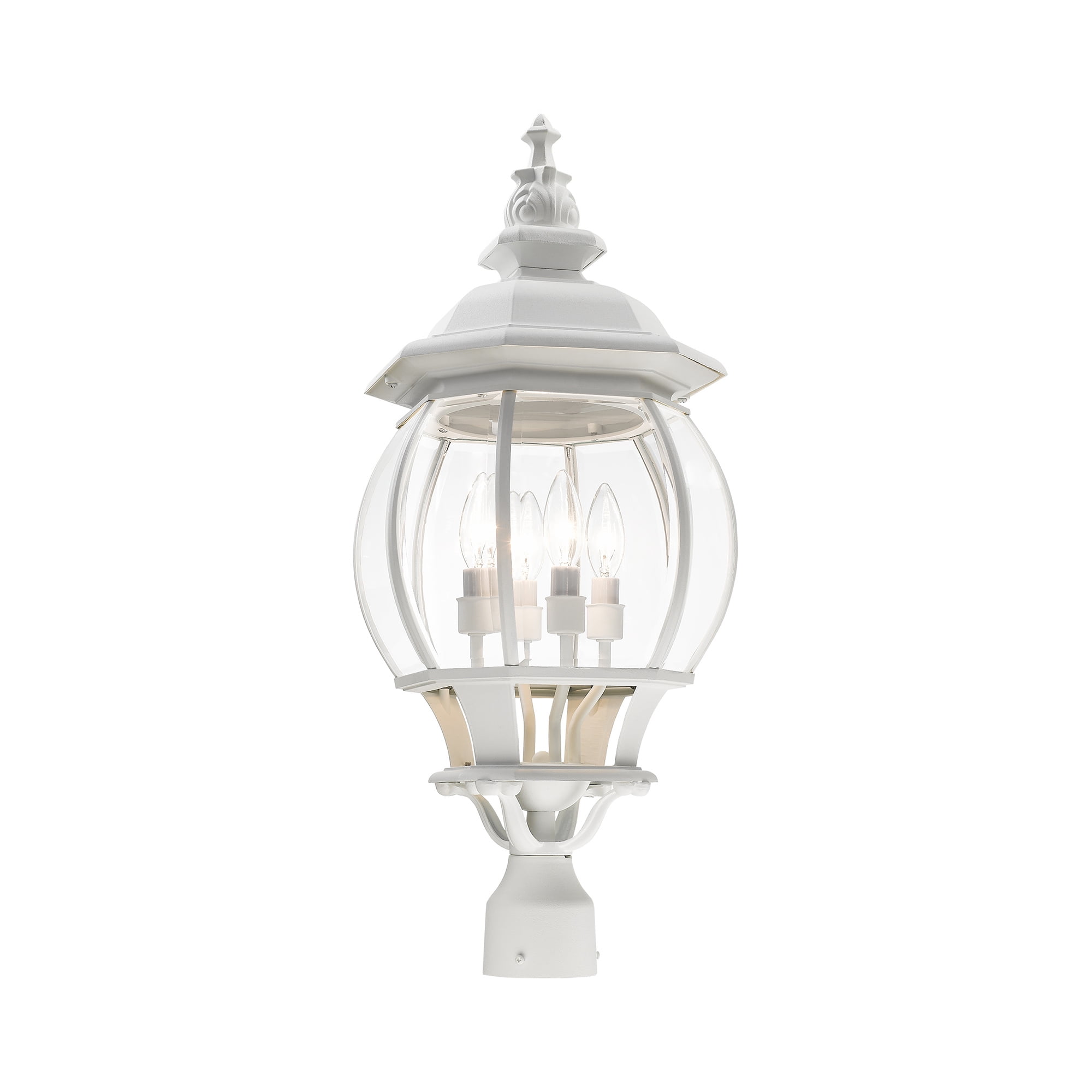 Livex Lighting - Frontenac - 4 Light Outdoor Post Top Lantern in Traditional