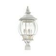 thumbnail image 2 of Livex Lighting Frontenac 4 Light Outdoor Post Lantern, 2 of 7
