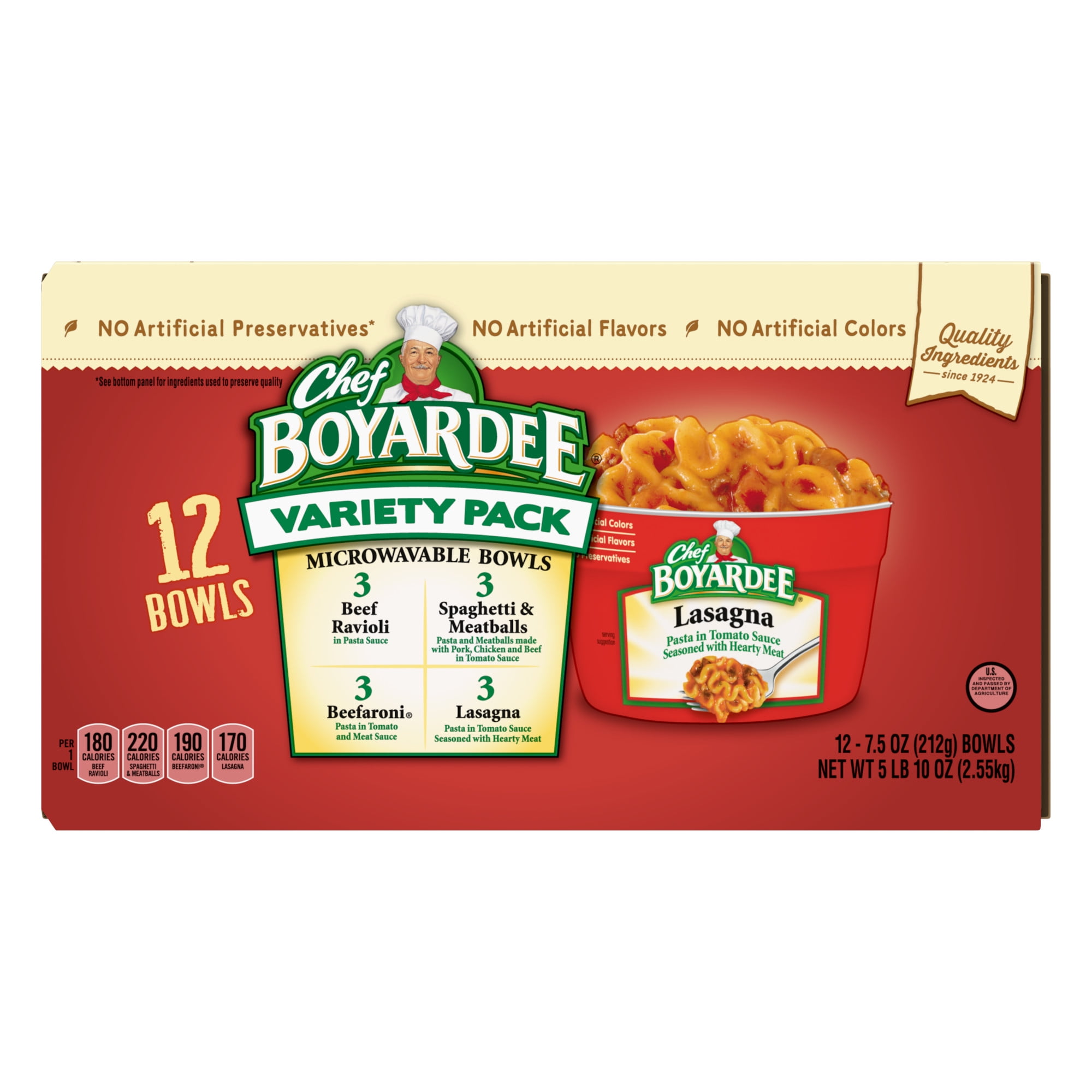 Chef Boyardee Club Variety Pack, 90 oz.