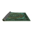 thumbnail image 2 of Ahgly Company Indoor Rectangle Medallion Turquoise Blue Traditional Area Rugs, 2' x 4', 2 of 4