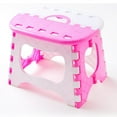 thumbnail image 1 of Taburete plegable de plástico para niños y adultos, herramienta portátil para actividades al aire libre (rosa), 1 of 2