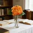 thumbnail image 4 of Ovzne Artificial Hydrangea Lollipop Flower – Vibrant Orange Fake Bloom For Wedding,Hotel Home Decor, 4 of 6