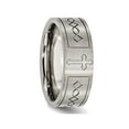 thumbnail image 4 of Mens 6mm Cross Design Titanium Wedding Band Ring, 4 of 6
