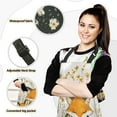thumbnail image 2 of Cartoon Cute Fox Oven Mitts and Pot Holders with Chef Apron Set 5 Pcs Kitchen Cooking Set, 2 of 6