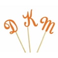 thumbnail image 2 of Darling Souvenir Custom Initials Wedding Cupcake Toppers Personalized Party Dessert Decorations - Pack Of 20, 2 of 3