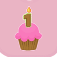 thumbnail image 4 of Inktastic Pink 1st Birthday Cupcake Girls Baby Bib, 4 of 4