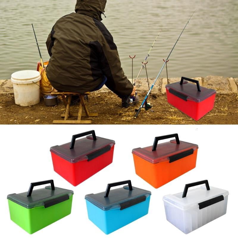 CEORPER Fishing Tackle Box Fishing Lined Organizers Squid Jig Hard Lures Tool Case