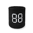 thumbnail image 2 of COUVER Embroidered White Number 88 Black 3 Inch Terry Cotton Athletic Wristbands 1 Pair (Mens), 2 of 7