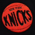 thumbnail image 4 of Men's Mitchell & Ness  Black New York Knicks Hardwood Classics Blackout Collection Full-Snap Varsity Jacket, 4 of 7