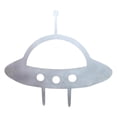 thumbnail image 2 of Adorable UFO jardín arte estatua Patio exterior vacaciones hogar Decoración ornamento, 2 of 8