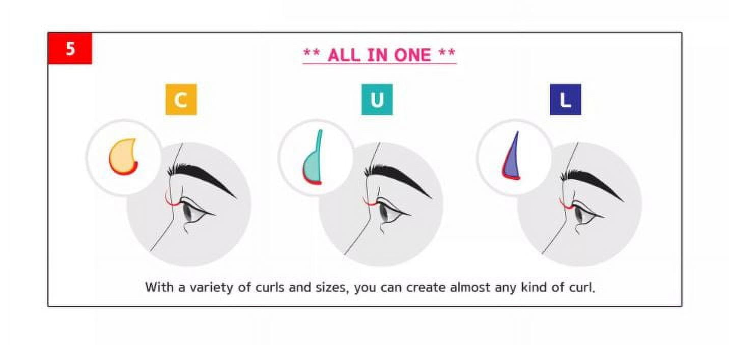 Lomansa Eyelash Perm C.U.L Rods for Eyelash Lifting & Perm [C.U.L RODS SET]
