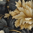 thumbnail image 3 of Designart "Opulent Floral Damask In Black And Beige" Damask Blackout Curtain Single Panel, 3 of 4