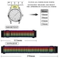 thumbnail image 4 of ANBEER 18mm Braided Nylon Solo Loop Watch Band,Stretchy Quick Release Replacement Watch Strap with Adjustable Buckle,Black Rainbow with Black Buckle, 4 of 6