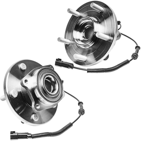 Detroit Axle - 2 Front Wheel Bearing Hubs for Dodge Grand Caravan Chrysler Town & Country Volkswagen Routan Ram C/V, Replacement Wheel Bearing and Hubs Assembly Set