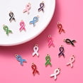 thumbnail image 4 of 30 Pcs Alloy Orange Enamel Ribbon Pendants Awareness Charms Pendants DIY Accessories, 4 of 5