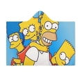 thumbnail image 2 of Simpsons Cloak Hooded Blanket Soft Wearable Blanket Hoodie Throw Cape for Couch Kids Adults 60"x80", 2 of 8