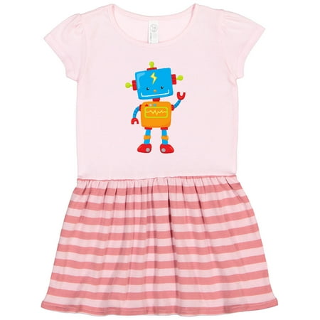 

Inktastic Cute Robot Colorful Robot Funny Robot Robotics Gift Toddler Girl Dress