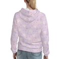 thumbnail image 7 of Lsque Shells Pearl Pattern Casual Women's Hoodie,Hooded Sweatshirt with Kangaroo Pocket,Pullover Hoodie with Eye-catching Drawstrings-X-Large, 7 of 7