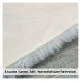 thumbnail image 2 of Artificial Sheepskin Blanket, Fluffy Luxury Rug, Long Pile Carpet Faux Fur Faux Lambskin Sheepskin Carpet-Red wine-30*40cm(12*16in), 2 of 3