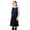 126Navy292, variant on HAYIMI Child Girls Outfit Sets Solid Color School Dress Elegant Back Zipper Knee Length Outfit For Classroom Daily Wear Lapel Shirts With Bowtie Clothes Sets , Navy