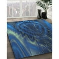 thumbnail image 2 of Ahgly Company Indoor Rectangle Patterned Blue Ivy Blue Area Rugs, 5' x 8', 2 of 6
