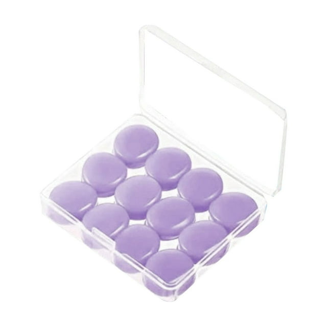10 Paires de Bouchons d'Oreilles pour Dormir Réutilisables en Silicone Moulables Bouchons d'Oreilles Doux Antibruit Bloquant le Son avec Étui pour Natation Concert 40dB NRR (Multicolore)