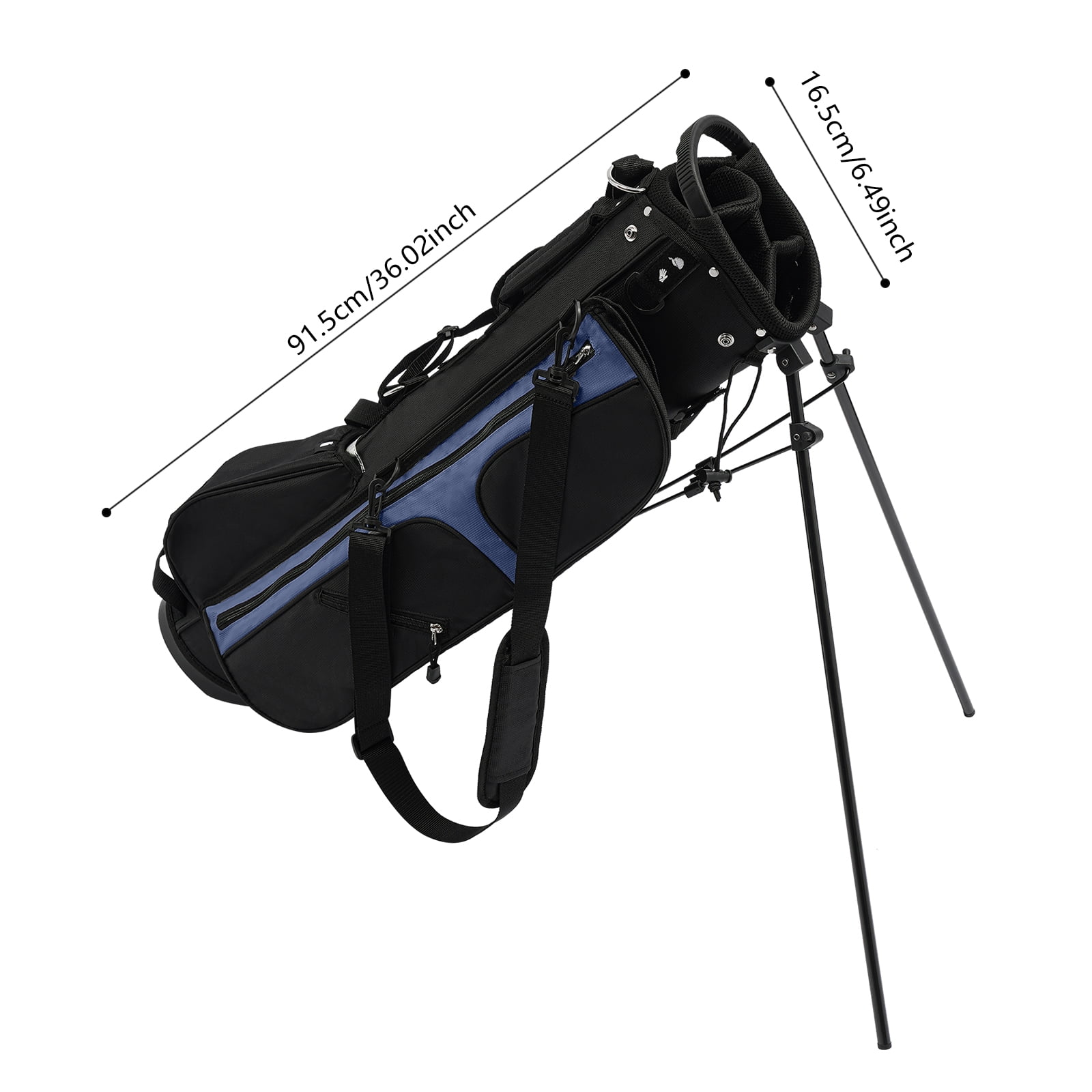 Miumaeov Golf Stand Bag with 3-Way Divider & 5 Pockets, Lightweight Golf Bag for Men & Women, Portable Golf Club Bag for Walking Courses