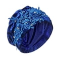 thumbnail image 4 of ISUHAZBO Head Wraps For Women Adjustable Satin Bonnet For Sleeping Double Layer Wrap Reduce Friction Frizz Natural Curly Turban Headwraps One Size, 4 of 4