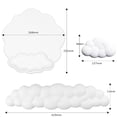 thumbnail image 3 of 3-Piece Cloud-Shaped Mouse Pad With Wrist Rest Support Desk Accessories - Soft Memory Foam Ergonomic Wrist Rests For Comfortable Typing And Gaming - For Office, Home, Laptop, Pc, 3 of 3