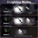 thumbnail image 4 of CHAO Paquete de 2 luces solares para exteriores, 213 luces LED de seguridad para exteriores con sensor de movimiento, impermeables, luces solares ajustables de 180° para pared exterior, jardín, calle,, 4 of 5