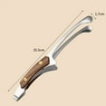 thumbnail image 6 of Ludlz Food Tong Heat Insulated Anti-scalding Grill Meat Clip Easy to Clean Wooen Handle Stainless Steel Tea Clamp BBQ Tool, 6 of 8