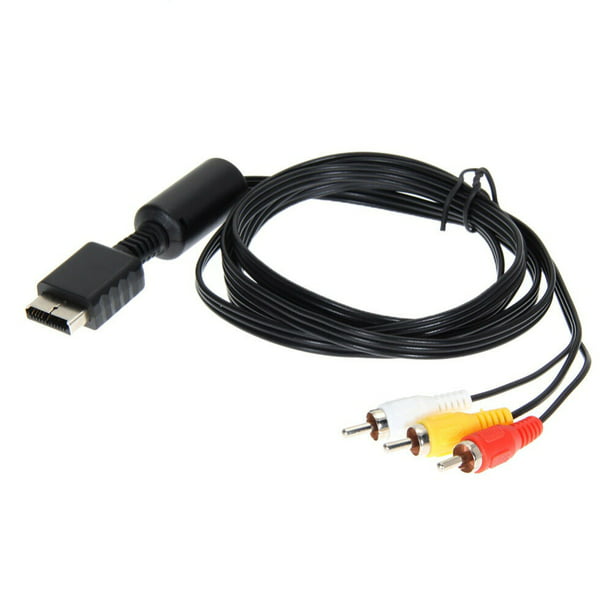 Symposium salon mimic Simyoung Audio Video AV Cable Cord to 3 RCA for Sony PlayStation PS / PS2 /  PS3/ PSX AV to RCA Cable - Walmart.com