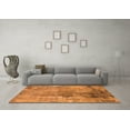 thumbnail image 3 of Ahgly Company Indoor Square Oriental Orange Industrial Area Rugs, 6' Square, 3 of 4