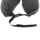 thumbnail image 3 of Cómoda almohada de viaje, portátil y ligera, rellena de emulsión para el cuello, ideal para avión, coche, tren. Gris oscuro, 3 of 6