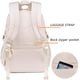 thumbnail image 5 of Mochila Bluboon Beige 30x15x44 cm Resistente al Agua para Niñas, 5 of 8