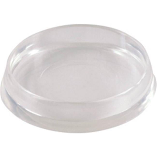 Shepherd Hardware 9087 Round Clear Plain Caster Cup, 1.50 in. Pack Of 6