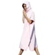 thumbnail image 4 of Qarigey Albornoz de repuesto de secado rápido a prueba de viento de manga corta para hombres y mujeres con capucha de Color sólido para playa Pijama Rosa claro, 4 of 6