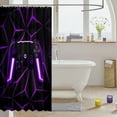 thumbnail image 3 of Gamer Fabric Shower Curtain 72"Wx78"L Gaming Controller Bathroom Shower Curtain Sets Gaming Gifts Shower Curtain (72"Wx78"L,Purple), 3 of 4
