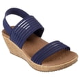 thumbnail image 3 of Sandalia con cuña Skechers Beverlee-Sheer Luck para mujer, color azul marino, 3 of 3
