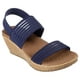 thumbnail image 3 of Sandalia con cuña Skechers Beverlee-Sheer Luck para mujer, color azul marino, 3 of 3