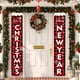 thumbnail image 5 of Adornos navideños, adornos navideños, regalos navideños, cortina de puerta con pareado navideño, decoración de fiesta personalizada, cubierta de puerta, fondo de bandera navideña, tela de fibra de pol, 5 of 6