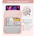 thumbnail image 2 of MoKo 9-11 Inch Tablet Sleeve Bag for 11 inch iPad Pro M4/iPad Air M2, iPad 10th 10.9, iPad 9/8/7th 10.2, iPad Air 5/4th 10.9, Tab S8/S9 11,Handle Carrying Case with Shoulder Strap, Pink, 2 of 7