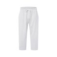 thumbnail image 6 of Blekii Men's Casual Summer Shorts, Solid Color Cotton Flat Front Shorts, Fashionable Lightweight Bottoms for Hot Weather, Versatile Pants for Beach, Lounge, Or Daily Outings,, 6 of 9