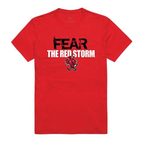W Republic Apparel 518-152-R58-04 St. Johns University Fear Tee for Men, Red - Extra Large