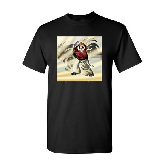 Panda Warrior Animals Sword Tanya Ramsey Artworks Art DT Adult T-Shirt Tee
