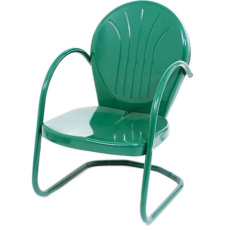 Retro Classic Metal Tulip Chair, Hunter Green - Walmart.com