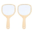 thumbnail image 1 of 2pcs Portable Makeup Mirrors Handle Creative Women Cosmetic Mirror for travel, 1 of 7