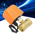 thumbnail image 3 of DN25 Electric Ball Valve,DC12-24V Two Way Two Wires Powered Motorized Electric Control Normally  Closed Balls Valves, For Cold Water Hot Water Or Used In Industrial Automation, 3 of 8