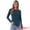 Blue Green, variant on DARING DIVA Women's Spring High Low Stylish Boat Neck Pullover Sweaters XS Black