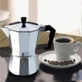 thumbnail image 4 of Cafetera De Aluminio Italiano Espresso Latte Percolador Octagonal Seguro Universal Anti-Escaldado Hervidor De Café Para Cocina Hogar Oficina Inevent HA025370-01, 4 of 7